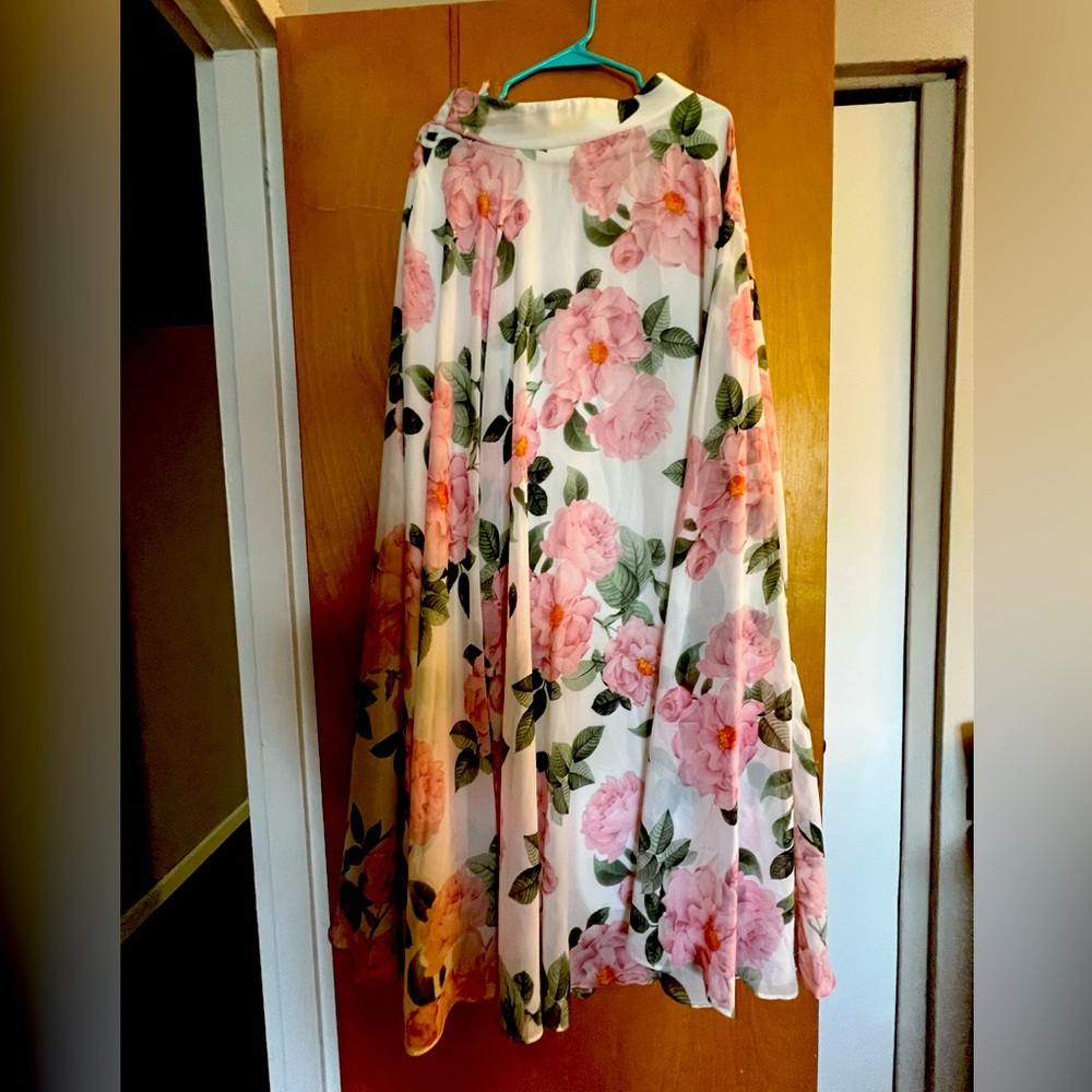 High-Waisted Floral Skirt